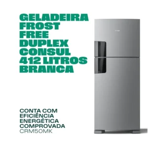Geladeira Frost Free 412 Litros Inox Consul com Compartimentos Removíveis - CRM50MKCRM50MKBNA INOX 220V - Imagem 3