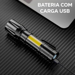 Lanterna Mini com Estojo B-max 8400 3 Modos de Luz - Imagem 6