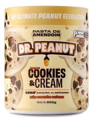 Pasta de amendoim sabor Cookies & Cream 600g