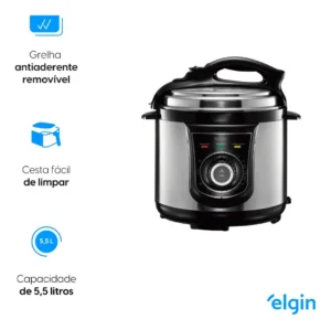 Panela De Pressão Elétrica Elgin 4 Litros Segura 840w Preto - Imagem 5