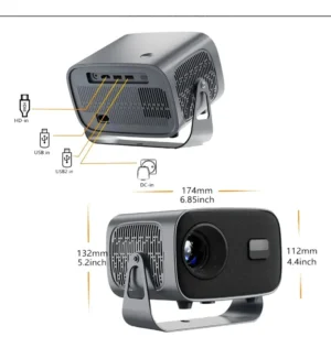Projetor Smart Projector AGOLD Pro PGT-HY500 1280 x 720 Wifi - Imagem 2