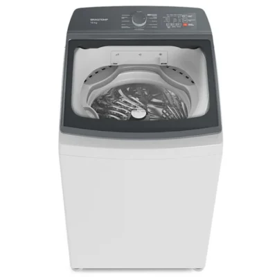 Máquina de Lavar Brastemp BWF18ABANA 18kg Automática com Cesto Inox Branco 220V