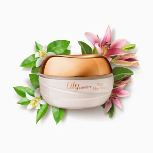 Creme Acetinado Hidratante Desodorante Corporal Lily Lumière 250G - Imagem 2