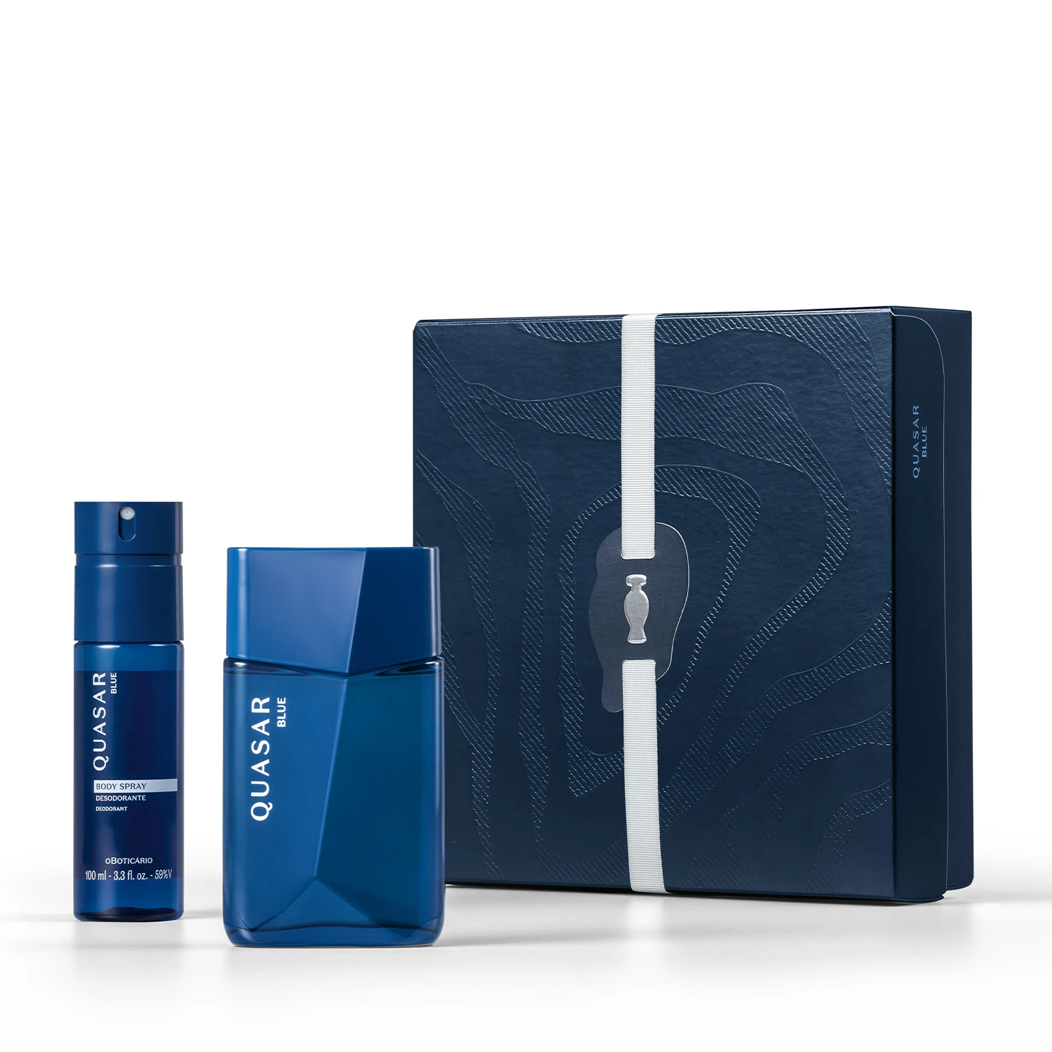 14fa513239b0a2628017834e85c56fda.webp Kit Presente Quasar Blue Desodorante Colônia Masculino + Body Spray Desodorante - Imagem 1