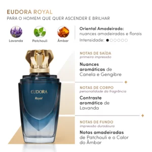 Eudora Royal Desodorante Colônia Masculino 100Ml - Imagem 3