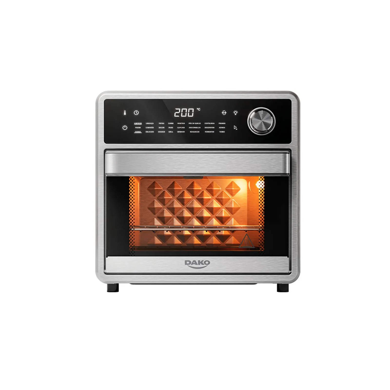 357187b90f28ef479e84306acfd7986c.webp Forno Fryer 15 Litros Inox 2 em 1 com Painel Digital Dako Eletrodomésticos - Imagem 1