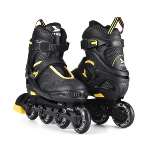 Patins Inline Regulável Tamanho 33-36 M Preto e Amarelo Atrio - Imagem 3