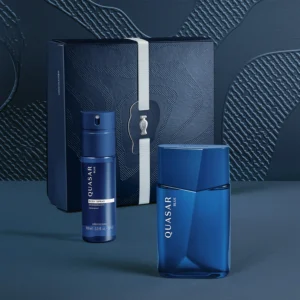 Kit Presente Quasar Blue Desodorante Colônia Masculino + Body Spray Desodorante - Imagem 4