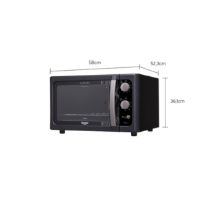 Forno de Bancada Elétrico Preto com Grill Dourador Dako Supreme 44 Litros - Imagem 5