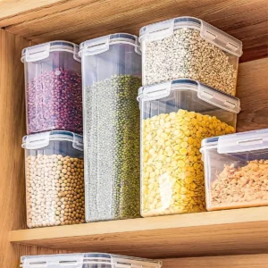 Potes Hermético de Plastico para Mantimentos - Imagem 2