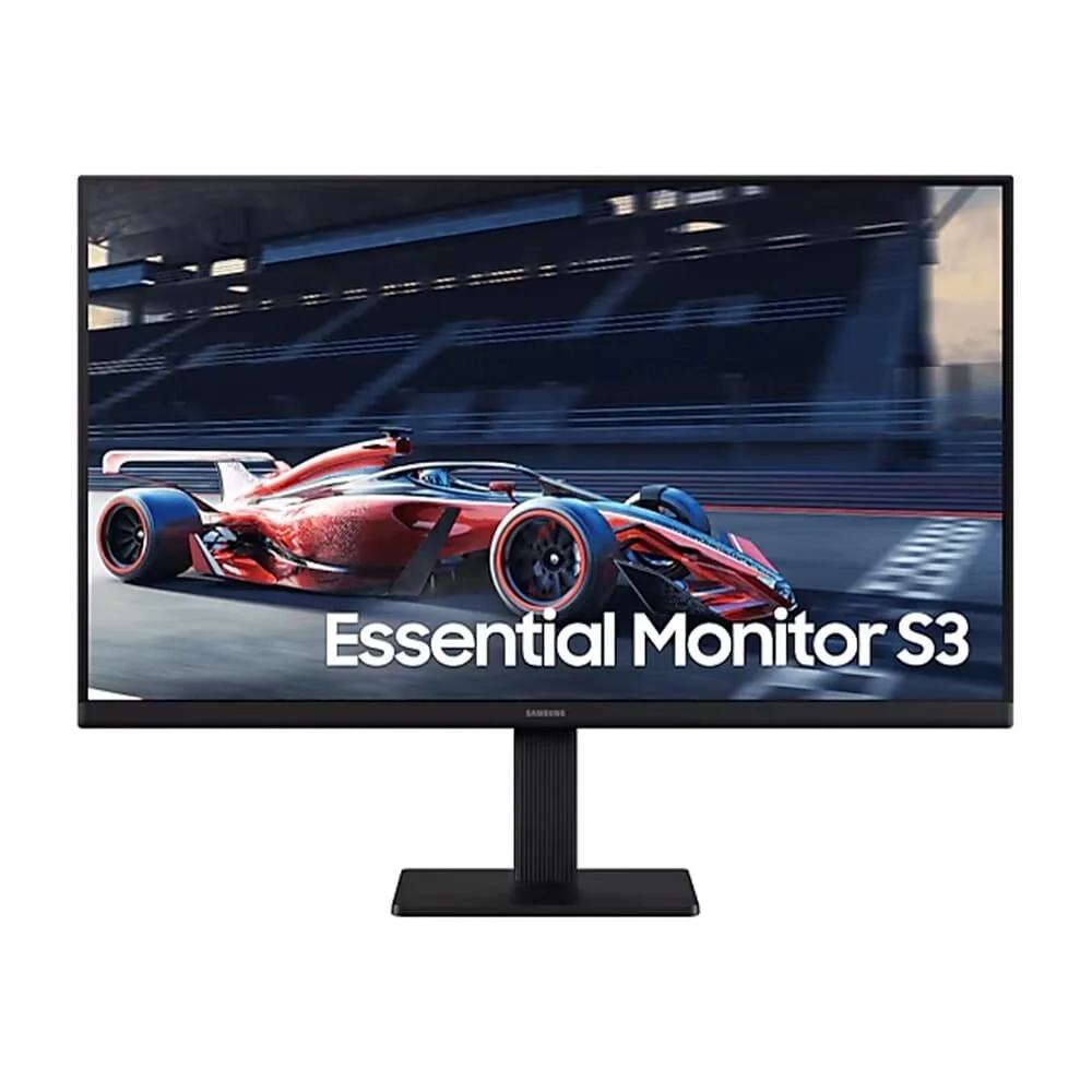 6fd27cd07bc57037f1366eb8613c6a66.webp Monitor Samsung 27" FHD, IPS, 5ms, 100 Hz, HDMI, VGA, Preto, S3 - LS27D300GALMZD - Imagem 1