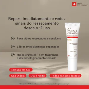 Reparador Labial Botik Cica Pantenol E Ceramidas 7,5Ml - Imagem 2