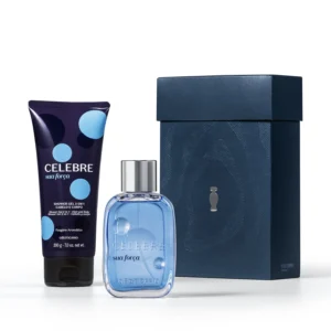 Kit Presente Celebre sua Força Desodorante Colônia Masculino + Shower Gel