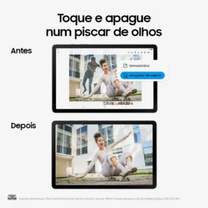 Tablet Samsung Galaxy S10 Lite 10.9" Android 15 128GB Exynos 1380 Wi-fi 8MP Caneta S Pen Capa Protetora Cinza - Imagem 5