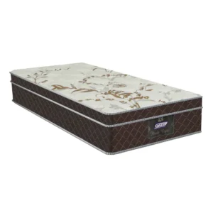 Cama Solteiro Conjunto Box Pérola Negra (0,88x1,88x0,32) Molas ensacadas cor Marrom, Gazin. - Imagem 5