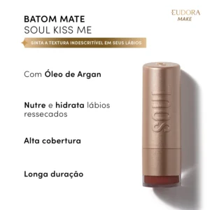 Batom Mate Vermelho Paparazzi Soul Kiss Me 3,7G - Imagem 2