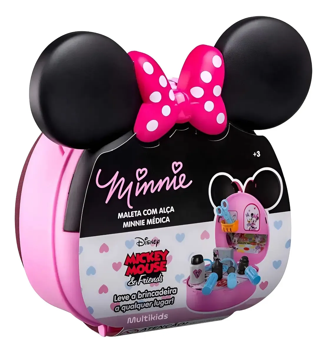 c8251a0a2b5cebe471db025901f1f549.webp Maleta Com Alça Minnie Médica Com Acessórios Multikids - BR1558 - Imagem 1