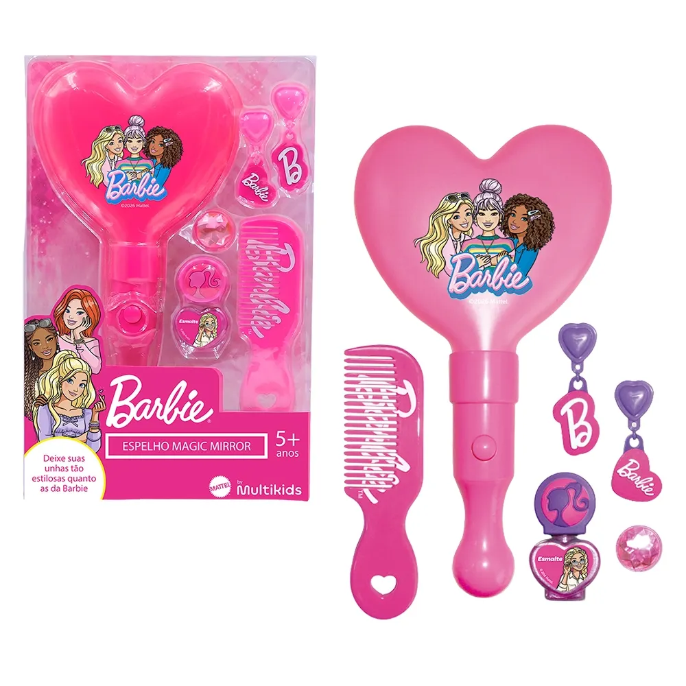 0b6663926730898b1eb046ebc58eea97.webp Espelho Magic Mirror com Luz Barbie Multikids - BR2592 - Imagem 1