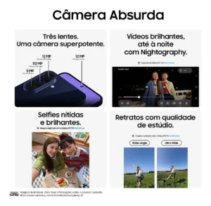 Celular Samsung Galaxy A57 5G 256GB Azul Claro - Imagem 4
