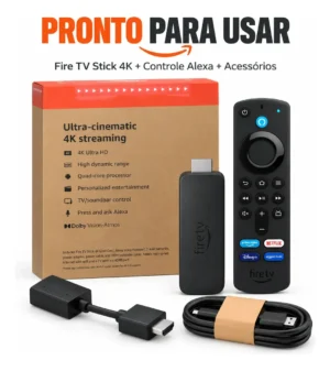 Amazon Fire TV Stick 4K Wi-Fi 6 Alexa 8GB Controle por Voz - Imagem 3