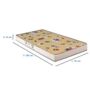Colchão Infantil Espuma D18 Gazin Supreme 70x130cm - Imagem 2
