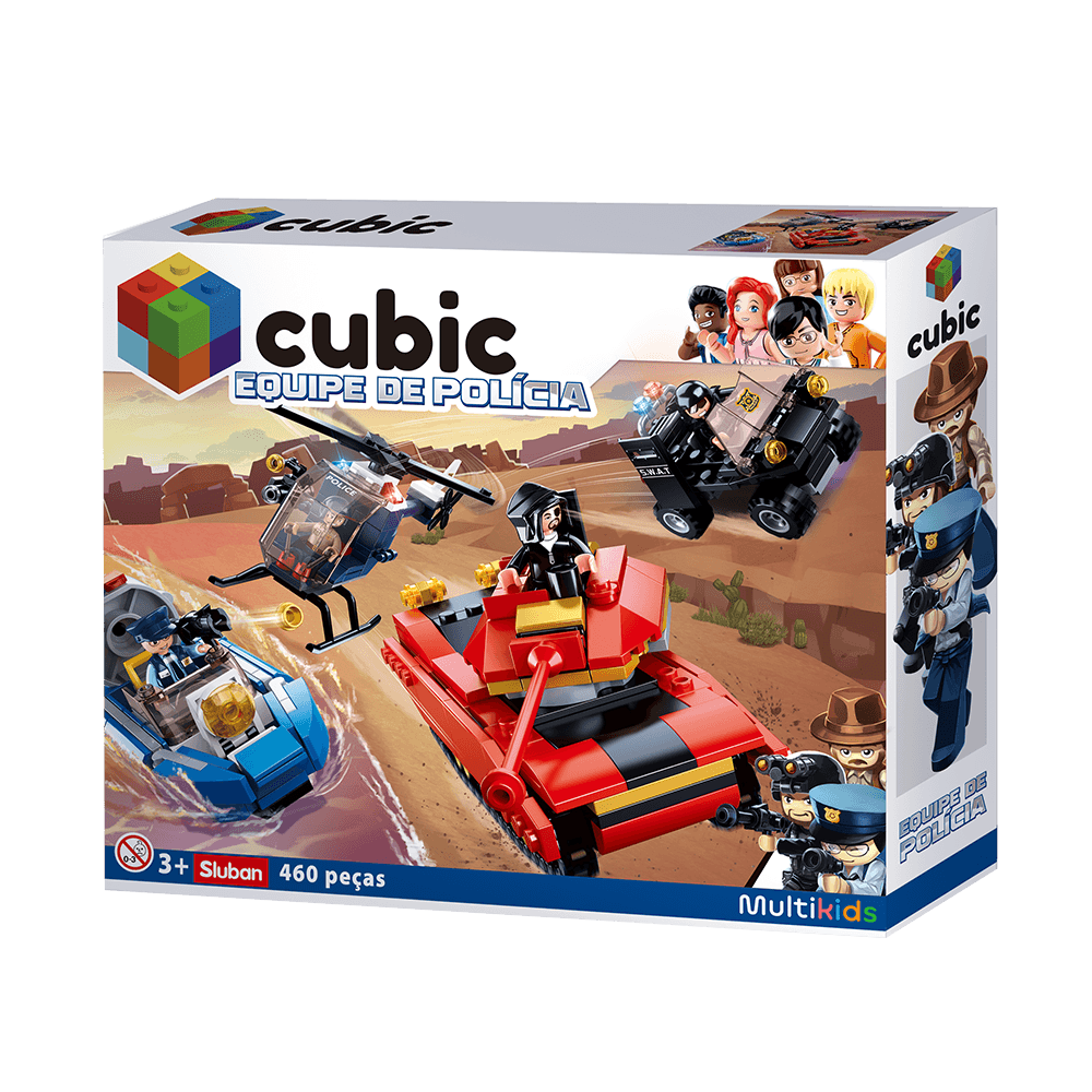 78433012575e039747ed8d1b025d0fa4.png Blocos de montar Cidade Policial 460 Peças Multikids - BR1334 - Imagem 1