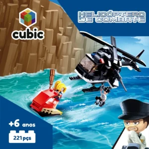 Blocos de Montar Helicóptero da Policia 221 Peças Multikids - BR1459 - Imagem 2