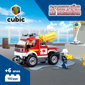 Blocos de Montar Caminhão de Bombeiro 192 Peças Multikids - BR2306 - Imagem 2