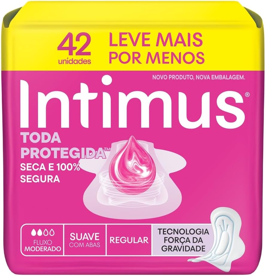 fbdea31cb74da3c69bc2c39845036997.jpg Absorvente Intimus Toda Protegida Dia Suave Com abas - 42 un - Imagem 1